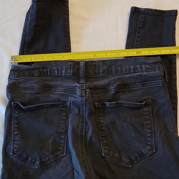 GAP Easy Leggings Black Faded Jeans 30R - Picture 5 of 9